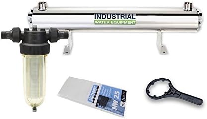 110W UV Water Centrifugal Filter Disinfection Steriliser Kit 90l/pm - 1" Conn