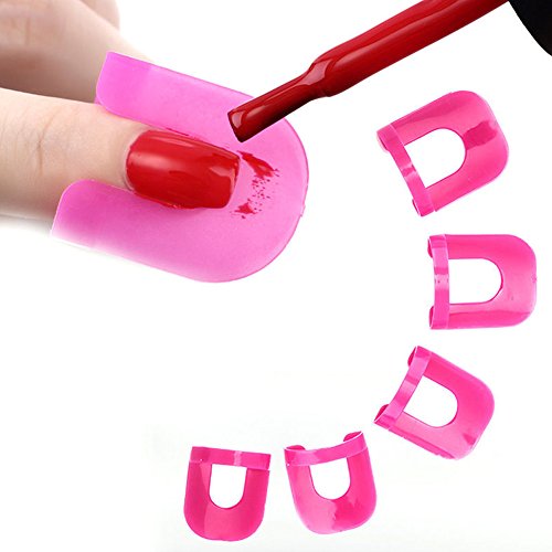 SZTARA 26pcs/set Manicure Anti Overflow Clip Professional Nail Polish Shield Protector Tool