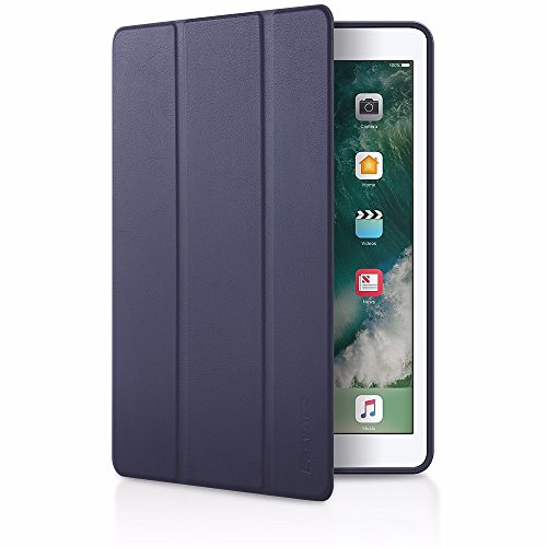 iPad 9.7 2017 Case, EasyAcc Leichtes Soft TPU Back Shell and Hochwertiges PU Leder Hülle mit Automatischem Schlaf Funktion und Standfunktion for iPad 9.7 2017 (Smart Case, Dunkelblau) - 8