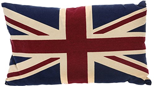 Kissen Dekokissen Zierkissen "Flag" 30x50cm 80% Baumwolle 20% Polyester UK United Kingdom Union Jack