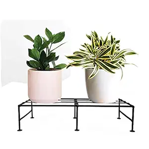 GIG Handicrafts Modern Iron Stand for Multiple Pots and Plant Holders for Blacony Living Room Outdoo Indoor (46 cm x 21 cm x 21 cm, Black)