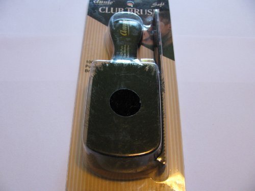 Club Hair Brush SOFT Boar Bristles with 7" Styling Comb