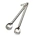 Produktbild Titanium Lange Griff Löffel Spork Leicht mit Poliert Schüssel für Picknick Outdoor Backpacking Reisen Camping Geschirr- Besteck-tasche,8,6 Zoll geraden Griff ,2 Stücke