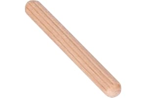 NOBRAND 6mm x 50mm dowels Wood, Unibell 50pcs Cabinet Drawer Round Fluted Wooden Craft Dowel Pins Rods (M6*50)