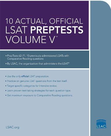 10 Actual, Official LSAT Preptests Volume V: 5 (Lsat Series)