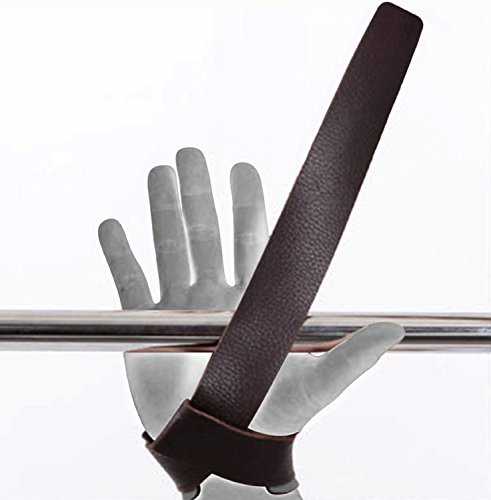 RDX Leder Zughilfen Bodybuilding Handgelenkbandage Krafttraining Fitness Gewichtheben Klimmzughaken Straps - 6