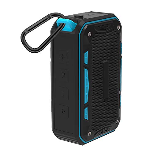 Preisvergleich Produktbild KUNCC Bluetooth-Lautsprecher, Im Freien Fahrrad-Wasserdichter Lautsprecher, Drahtlose Subwoofer-FM-Radiofunktion, Für iPhone, Samsung,Blue