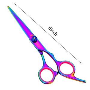 YINGMAN 3 PCS Professional Pets Hair Grooming Scissors Kits-Thinning, Straight,Curved Shears with Grooming Comb-Sharp… - Image 3