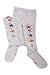 Weri Spezials Baby and Children Tights, Ornaments of Flowers , Silver