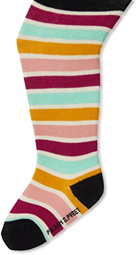 Polarn O. Pyret Baby-Girls Brightly Coloured Tights, Multicoloured (Pink Blush), 9-12 Months (Manufacturer Size:6-12 Months)