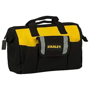 STANLEY STST512114 12'' Multipurpose Tools Storage Water Proof Open Mouth Bag (Yellow-Black)