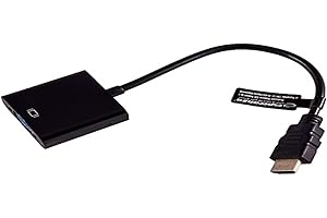 Gembird A-HDMI-VGA-03 - Adaptador para cable (VGA, HDMI, Negro, 1920 x 1080 Pixeles)