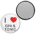 I Love Gin and Tonic - 55mm Round Compact Mirror