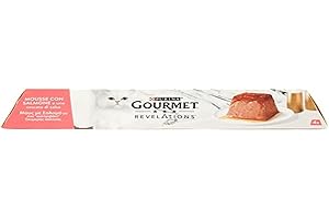 NESTLÈ PURINA Purina Gourmet Revelations Mousse pour Chat Saumon et Cascade de Sauce Multipack 4x57g