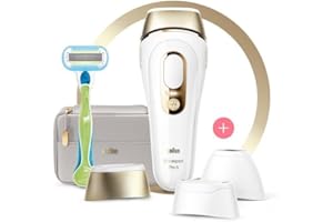 Braun Silk·expert Pro 5 PL5257 — system trwałego i widocznego usuwania włosów IPL dla kobiet i mężczyzn, z saszetką, szeroką i precyzyjną głowicą, maszynką do golenia Venus