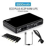 ➤➤Eine kontinuierliche Stromversorgung ist gerade für Sicherheits wichtig. Und genau das gewährleistet diese Mini-USV.Akku-Kapazität: 2,200 mAhx4, Maße: 160 x 105 x 28 mm, Gewicht: 499 g.