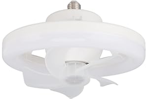 BEWINNER Nowoczesne Wentylatory Sufitowe ze światłami, Niskoprofilowy Wentylator Sufitowy z możliwością Przyciemniania, 5 Ostrzy, Wentylatory Sufitowe z lampą LED z Pilotem do Sypialni w