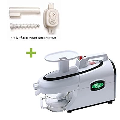 Tribest Pack promo Tribest Greenstar Elite GSE5000 Blanc + kit à pâtes - Extracteur De Jus Horizontal