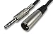 Price comparison product image 1M Male XLR to 6.35mm 1/4" Mono Jack Lead Speaker Audio Balanced Patch Cable TRS.