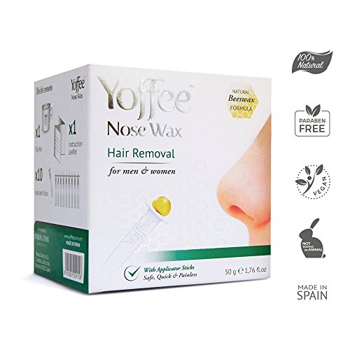 Simon & Tom Yoffee Nose Wax 50g Nasal Hair Removal with Natural Beeswax Formula. Safe ✔ Quick ✔ and Painless ✔ 10 Applicator Sticks ✔ - 3