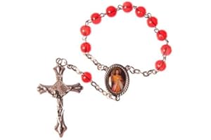 ROSARYBEADS One Decade Rosary. Finger Rosary Pocket Rosary. Divine Mercy of Jesus Rosary. Rosary for a Car.