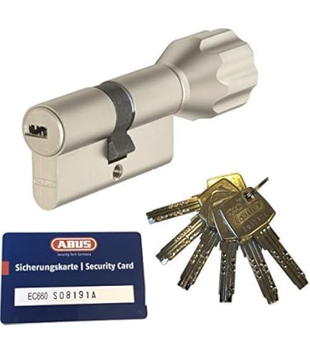 ABUS EC550 Double Cylindre Longueur 40/60mm Avec 8 Clé