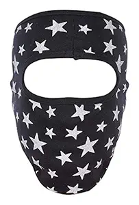 H-Store Ninja Multifunction Face Mask Pro+ for Bike, Ski, Cycling, Running- Protects from Wind, Sun, Dust-Face Protection Mask (starblackplain)