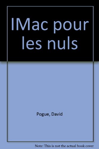 IMac Poche pour les Nuls (2e édition) francais IMac Poche pour les Nuls (2e édition) francais