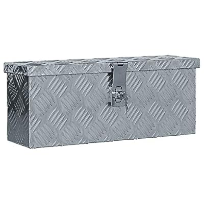 vidaXL Boîte en Aluminium Argenté Chariot à Outils Caisse à Outils Atelier