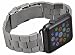 Produktbild OKCS Apple Watch Series 1, Series 2, Edition Armband Watch Band Edelstahl Gliederarmband Adapter Uhren Connector Uhrenadapter Metallschließe Erstatzband Luxus Strap Stainless Steel 42 mm - in Silber