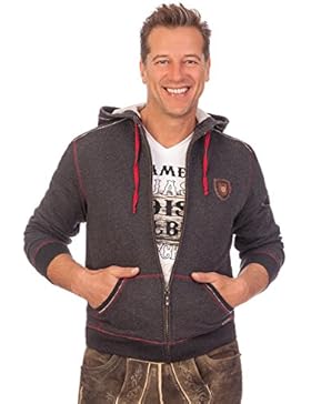 Trachten Sweaterjacke - DYLAN - anthrazit, blau