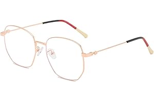 DAUCO Blaulichtfilter Brille Rechteckig Brille mit Blaulichtfilter Anti-Blaulicht Gläser Brille Computerbrille PC Gaming Bluelight Filter Blue Light Blocking Glasses