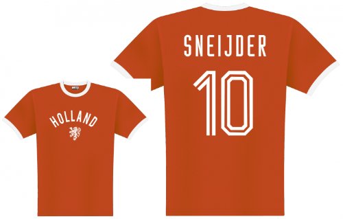 World of Football Player Shirt Holland Sneijder – orange – M