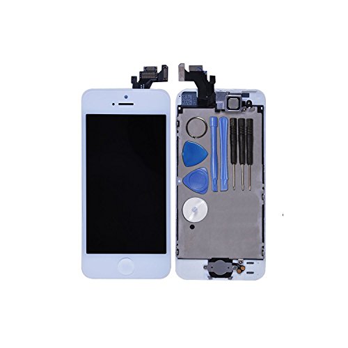 LL Trader Nuevo Blanco LCD de Reemplazo Para iPhone 5 5G A1428 A1429 Pantalla T  ctil de Repuesto con Herramientas  Bot  n de inicio   el sensor de c  mara   Flex 