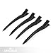 Denman Black Hair Sectioning Clips - 4 Pack
