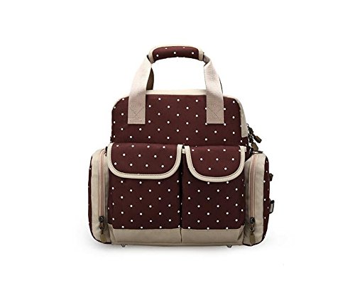 Preisvergleich Produktbild Multifunktionale Mama-Beutel - Schulranzen Nappy Wickeltasche Wickeltasche Mumie Handtasche Umhängetasche Rucksack für Windeln Kleidung Flaschen - Braun