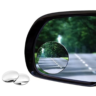 Yakamoz Voiture Lot de 2 Rétroviseurs Extérieur d'Angle Mort Ronde Auto Rétroviseurs Aveugle Miroir d'Angle Mort Grand Angle Réglable Blind Spot Mirror