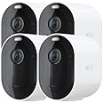 Arlo Pro 4 Telecamera Wi-Fi Esterno Senza Fili, 2K HDR, 160° Visione Notturna Colori, Sirena, Rilevamento Movimento, Audio Bi