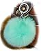 Price comparison product image 3 for 2 Sale! Mint Green 10cm Faux Vegan Fur ECO Pompom Keyring Keychain Handbag Charm Silver Chain Black Red Turquoise Furry Friends Decoration Dangle Cute Gift Present Soft Fluffy Fluff Ball Pokemon Style Stylish Unique Large Big Massive Oversized Trend Fuzzy Flossy SS15 Vintage Hipster Retro Rabbit Mink Fox (Mint Green)