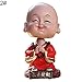 Produktbild B5645ells Lovely Swinging Monk Harz Handwerk Fahrzeug Interieur Armaturenbrett Ornament Geschenk - 2#