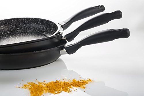Mopita Diamante 26cm/10.2" Non-Stick Forged Aluminum Frypan, Medium, Black
