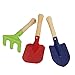 Produktbild 3 Stück/Set Gartengeräte für Kinder,UEETEK Miniatur Schaufel Rake Garten Spielzeug für Gemüse Patch/Rasen und andere Outdoor Aktivitäten (Zufällige Farbe)