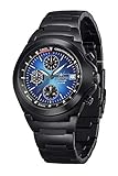 Herrenuhr Chronograph der FIREFOX Premium Line mit sportlichem Uhrgehäuse, gefertigt in hochwertiger, massiver Edelstahlausführung. Angenehmer Tragekomfort. Faltschließe mit zusätzlichem Sicherheits-Klappbügel. Datumsanzeige, Stoppfunktion mit Zwischenzeitmessung, 1/10 Sek.-Messung. 10 ATM Prüfdruck (wasserdicht gemäß DIN 8310). Aufwändig gearbeitetes Spezial-Zifferblatt mit hochgesetztem FIREFOX-Logo sowie echten Indexen bzw. Markierungen.