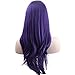 YOPO 28" Wig Long Big Wavy Hair Women Cosplay Party Costume Wig(Purple)