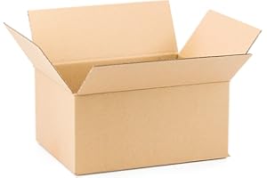 ONLY BOXES Confezione da 25 Scatole di Cartone Rinforzato con Pareti Singole, 31x22x15 cm - Prodotto nell'UE con Cartone Riciclato, Resistente per Spedizioni, Stoccaggio e Traslochi