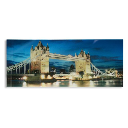 Artefact® Glasbild Wandbild United Kingdom Tower Bridge, 30x90cm