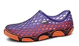  Zapatos de Playa Hombre Mujere Zapatos de Agua Sandalias Ducha Natación Zapatos de jardín Antideslizante (Naranja, 45 EU)