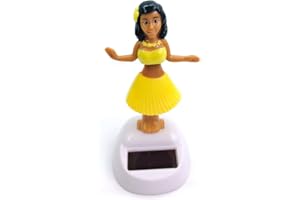 DOIYISLEM Solar Wackelfigur Tanzfiguren Solarfigur - Auto Armaturenbrett Dekoration, H-ula Tänzerin Figur, Hawaii Mädchen Figur, Auto Schwingenden Kopfschütteln Spielzeug Deko, Für Wohnzimmer Schlafzimmer Büro