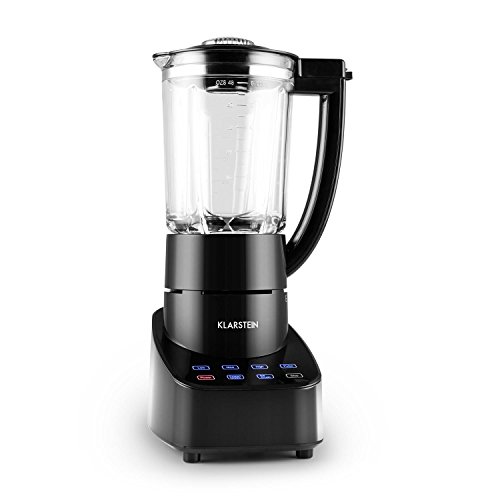 Klarstein • Touch & Go • Standmixer • Küchenmixer • Hochleistungsmixer • Power Blender • 700 Watt • 1,5 Liter-Glaskrug • Edelstahlklingen • Touchsteuerung • 3 Geschwindigkeitsstufen • Puls-Funktion • Icecrusher • geschmacksneutral • Frozen Drink • schwarz - 2