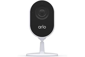 Arlo Niezbędny wewnętrzny system kamer bezpieczeństwa CCTV, 1080p, 2-drożny audio, wykrywanie zwierząt, wykrywanie ruchu i alerty, wbudowana syrena, noktowizor, przewodowy, VMC2040